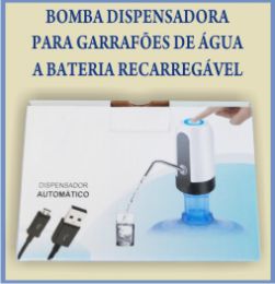 Dispensador de Água / Bomba d‘água para Garrafões a Bateria