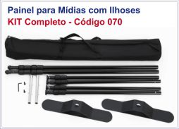 Painel / Moldura Código 070 para Lonas (com ilhoses) de até 2,38 X 2,38 metros