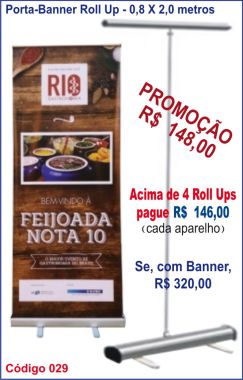 Porta-Banner Roll Up 029 - para Banners de 80 X 200 cm